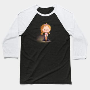 Little cute girl Baseball T-Shirt